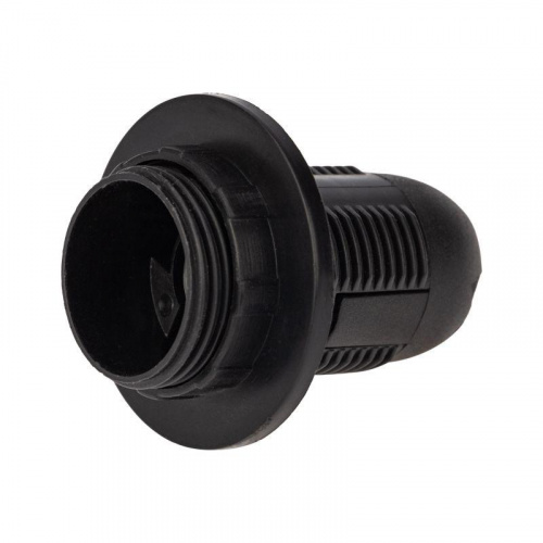 Изображение Патрон пластиковый термостойкий подвесной с кольцом E14 черн. Rexant 11-8827 