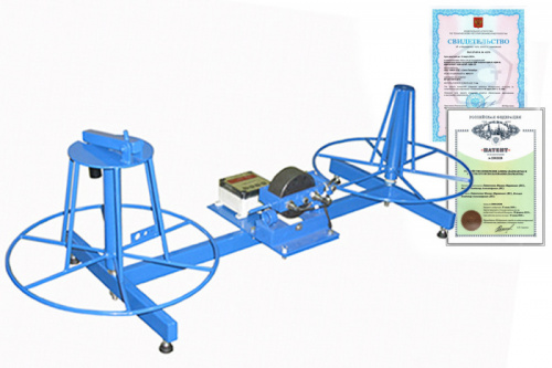 Изображение Станок для ручной перемотки кабеля УНК-4-2Н модель 2 с измерителем ИДМ-20 