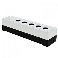Изображение Корпус КП105 пластиковый 5 кнопок белый EKF PROxima cpb-105-w 