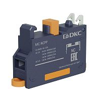 Изображение Блок контактный с клеммным безвинтовым зажимом нормально-замкнутый DKC MC-NCPP 
