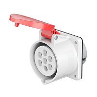 Изображение Розетка панельная PSS 32А 7п 6P+E 400В IP44 DKC PSS674-032-40 