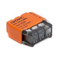 Изображение Клеммная колодка на 3 проводника до 2 5кв.мм. на токи до 24А DKC DTP1-03-2.5SPS 