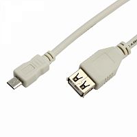 Изображение Шнур micro USB (male) - USB-A (female) 0.2м Rexant 18-1161 