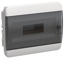 Изображение Корпус ЩРВ-П-12 TEKFOR IP41 черн. прозр. дверь пластик. IEK TF5-KP12-V-12-41-K01-K03 