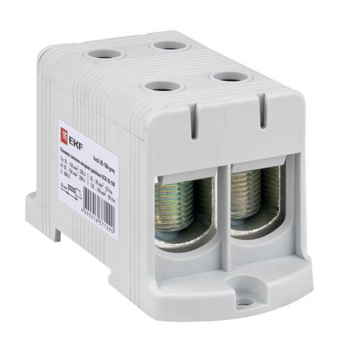 Изображение Клемма силовая вводная двойная КСВ 35-150 серая EKF PROxima kvs2-35-150-grey 