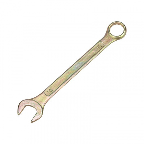 Изображение Ключ комбинированный 15мм желт. цинк Rexant 12-5810-2 