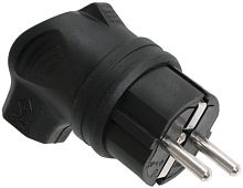 Изображение Вилка электрич. с боковым вводом ОМЕГА с заземл. IP44 ВБу3-1-0м каучук IEK PKR01-U-016-2-K02 