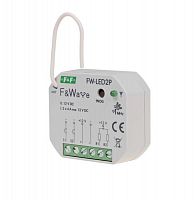 Изображение Система модульная FW-LED2P (диммер-реле двухканал.; для LED ламп и LED лент; soft start; локал. и удален. управление; до 8 радио передатчиков; установка в монтаж. коробку d60мм) F&F EA14.002.004 