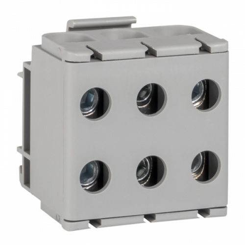 Изображение Клемма силовая вводная тройная КСВ 16-50 серая EKF PROxima plc-kvs3-16-50-grey 