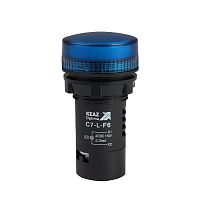 Изображение Лампа светодиодная OptiSignal Compact D22 С7-L-F6 син. 110В AC/DC XB7EV06GP КЭАЗ 362157 
