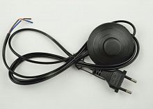 Изображение Шнур сетевой UCX-C20/02A-170 BLACK с вилкой и выкл. (напольный) 2А 500Вт 1.7м черн. Uniel UL-00004435 