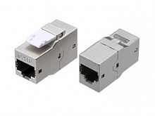 Изображение Адаптер проходной CA2-KJ-C6-SH-BK (coupler) RJ-45(8P8C) формата Keystone Jack кат. 6 4 пары экранированный черн. Hyperline 444916 