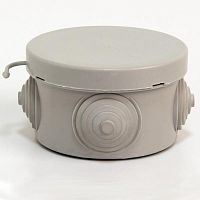 Изображение Коробка распределительная ОП 65х40мм 4 каб. вводов IP54 сер. (круг.) TOKOV ELECTRIC TKE-KR-65-40-C06 