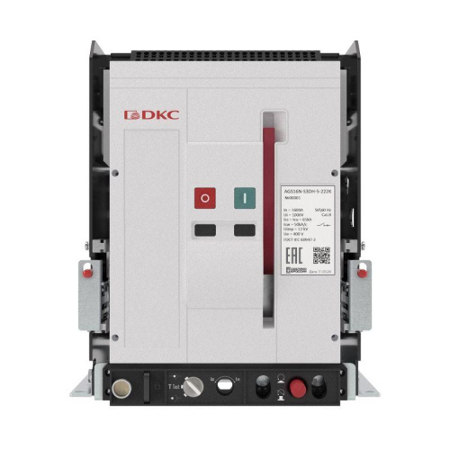 Изображение Выключатель нагрузки YON AGS16N-S3DH-0-222K 65кА типоразмер S выкатной управление 220В AC горизонт. подключение DKC AGS16N-S3DH-0-222K 