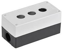 Изображение Корпус КП103-Р для кнопок 3 места бел. IEK BKP10-3-K01-R 