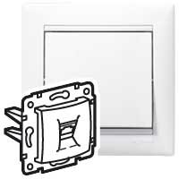 Legrand DIY Valena Бел Розетка ТЛФ 2-ая  694275  Изображение Legrand DIY Valena Бел Розетка ТЛФ 2-ая  694275