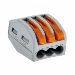 Клемма СМК 222-413 с рычагом 3 отверстия 0,08-2,5(4,0) мм2 EKF PROxima plc-smk-413  Изображение Клемма СМК 222-413 с рычагом 3 отверстия 0,08-2,5(4,0) мм2 EKF PROxima plc-smk-413