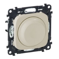 Valena ALLURE Светорегулятор с поворотной ручкой универсальный 300Вт без нейтрали С лицевой панелью Слоновая кость  752860  Изображение Valena ALLURE Светорегулятор с поворотной ручкой универсальный 300Вт без нейтрали С лицевой панелью Слоновая кость  752860