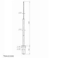 Молниеотвод 2м-К165/108 оцинк. + порошк. окраска Пересвет 00-004802  Изображение Молниеотвод 2м-К165/108 оцинк. + порошк. окраска Пересвет 00-004802