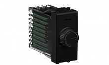 Диммер поворотный модульный 1мод. Avanti "Черный матовый" DKC 4412131  Изображение Диммер поворотный модульный 1мод. Avanti "Черный матовый" DKC 4412131