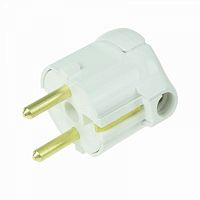 Вилка Евро 16А угловая с заземл. с кольцом PROCONNECT 11-8504  Изображение Вилка Евро 16А угловая с заземл. с кольцом PROCONNECT 11-8504