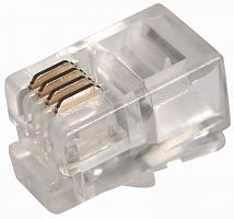 Джек телефонный 4P4C REXANT 05-1001  Изображение Джек телефонный 4P4C REXANT 05-1001