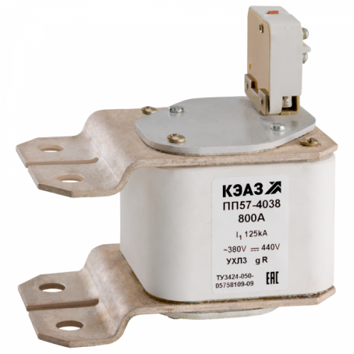Предохранитель ПП57-40682-800А-У3-КЭАЗ 111240 Изображение Предохранитель ПП57-40682-800А-У3-КЭАЗ 111240
