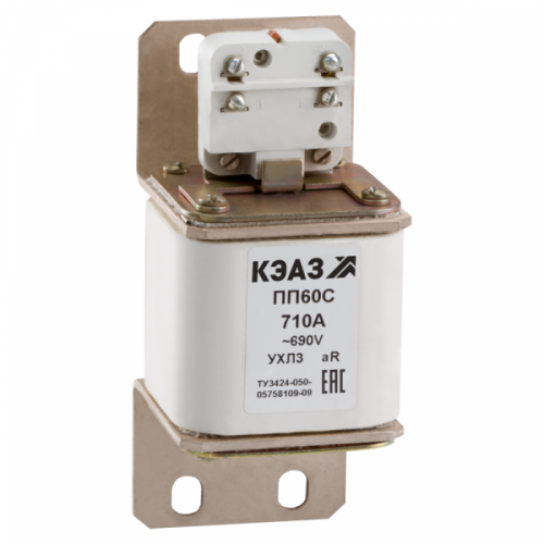 Предохранитель ПП60С-40Т0-710А-Т3 КЭАЗ 271733 Изображение Предохранитель ПП60С-40Т0-710А-Т3 КЭАЗ 271733