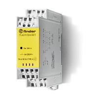 Реле безопасности модульное электромеханич. (реле с принудительным управлением контактами) 2NO+1NC+1 AUX(доп.контакт) 6А AgSnO2 24В DC безвинт. клеммы Push-in 22.5мм IP54 FINDER 7S4390240211  Изображение Реле безопасности модульное электромеханич. (реле с принудительным управлением контактами) 2NO+1NC+1 AUX(доп.контакт) 6А AgSnO2 24В DC безвинт. клеммы Push-in 22.5мм IP54 FINDER 7S4390240211