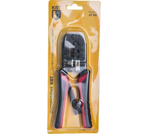 Пресс-клещи для RJ разъемов JT-02 КВТ Изображение Пресс-клещи для RJ разъемов JT-02 КВТ