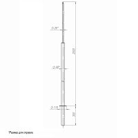 Молниеотвод 2м-К110/48 оцинк. + порошк. окраска Пересвет 00-004792  Изображение Молниеотвод 2м-К110/48 оцинк. + порошк. окраска Пересвет 00-004792