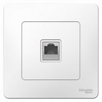 BLANCA скр. розетка телефонная RJ11, белый  BLNIS011001  Изображение BLANCA скр. розетка телефонная RJ11, белый  BLNIS011001