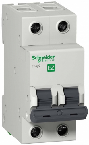 Schneider Electric EASY 9 Автоматический выключатель 2P 16A (B) Изображение Schneider Electric EASY 9 Автоматический выключатель 2P 16A (B)