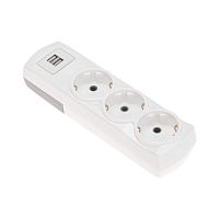 Колодка 3-м с заземл. PREMIUM 2 USB бел. Rexant 13-4402  Изображение Колодка 3-м с заземл. PREMIUM 2 USB бел. Rexant 13-4402