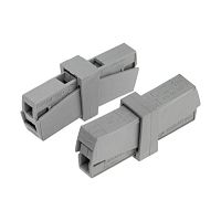 Клемма строительно-монтажная СМК 224-201 2-проводная 1.0-2.5/0.5-2.5кв.мм для светильника сер. (уп.50шт) Rexant 07-2402  Изображение Клемма строительно-монтажная СМК 224-201 2-проводная 1.0-2.5/0.5-2.5кв.мм для светильника сер. (уп.50шт) Rexant 07-2402