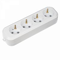 Колодка 4-м с заземл. Rexant 11-8707  Изображение Колодка 4-м с заземл. Rexant 11-8707