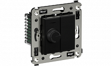 Диммер поворотный СП Avanti "Черный матовый" DKC 4412133  Изображение Диммер поворотный СП Avanti "Черный матовый" DKC 4412133