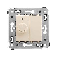 Диммер поворотный СП "Avanti" "Ванильная дымка" DKC 4405133  Изображение Диммер поворотный СП "Avanti" "Ванильная дымка" DKC 4405133