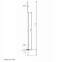 Молниеотвод 3м-К165/108 оцинк. + порошк. окраска Пересвет 00-004803  Изображение Молниеотвод 3м-К165/108 оцинк. + порошк. окраска Пересвет 00-004803