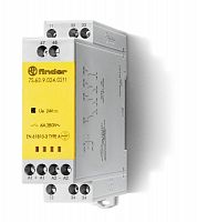 Реле безопасности модульное электромеханич. (реле с принудительным управлением контактами) 2NO+1NC+1 AUX(доп.контакт) 6А AgSnO2 24В DC винт. клеммы 22.5мм IP54 FINDER 7S6390240211  Изображение Реле безопасности модульное электромеханич. (реле с принудительным управлением контактами) 2NO+1NC+1 AUX(доп.контакт) 6А AgSnO2 24В DC винт. клеммы 22.5мм IP54 FINDER 7S6390240211