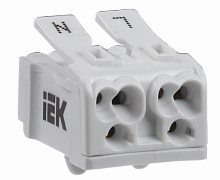 Клемма пружинная соединительная КСПн2-L+N IEK  упак.:260  UKZ-B06-2P-F1-E0-10  Изображение Клемма пружинная соединительная КСПн2-L+N IEK  упак.:260  UKZ-B06-2P-F1-E0-10