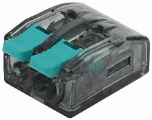 Клемма СМК компактная серия 412 с рычагом 2 отверстия 0.5-4кв.мм NO-224-46 (уп.100шт) ЭРА Б0043964  Изображение Клемма СМК компактная серия 412 с рычагом 2 отверстия 0.5-4кв.мм NO-224-46 (уп.100шт) ЭРА Б0043964