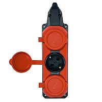Колодка удлинителя 3-м с заземл. 16А IP44 каучук красн. TOKOV TKE-C13-KK3-Z  Изображение Колодка удлинителя 3-м с заземл. 16А IP44 каучук красн. TOKOV TKE-C13-KK3-Z