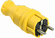 ВБп3-1-0м Вилка прямая ОМЕГА IP44 жёлтая IEK каучук  упак.:30  PKR01-016-2-K05  Изображение ВБп3-1-0м Вилка прямая ОМЕГА IP44 жёлтая IEK каучук  упак.:30  PKR01-016-2-K05