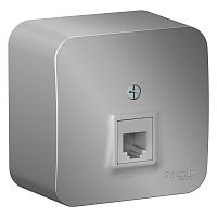 Blanca наруж Алюминий Розетка ТЛФ RJ11 изолир. пластина  упак.:12  BLNIA011003  Изображение Blanca наруж Алюминий Розетка ТЛФ RJ11 изолир. пластина  упак.:12  BLNIA011003