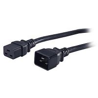 Кабель питания PWC-IEC19-IEC20-10-BK IEC 320 C19 - IEC 320 C20 (3х1.5) 16А прямая вилка 10м Hyperline 43797  Изображение Кабель питания PWC-IEC19-IEC20-10-BK IEC 320 C19 - IEC 320 C20 (3х1.5) 16А прямая вилка 10м Hyperline 43797