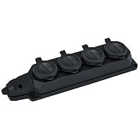 Колодка удлинителя 4-м 16А с заземл. каучук TOKOV ELECTRIC TKE-C05-KK4-Z  Изображение Колодка удлинителя 4-м 16А с заземл. каучук TOKOV ELECTRIC TKE-C05-KK4-Z