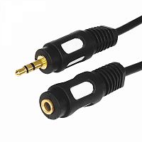 Шнур 3.5 Stereo Plug - 3.5 Stereo Jack 5м (GOLD) Rexant 17-4016  Изображение Шнур 3.5 Stereo Plug - 3.5 Stereo Jack 5м (GOLD) Rexant 17-4016