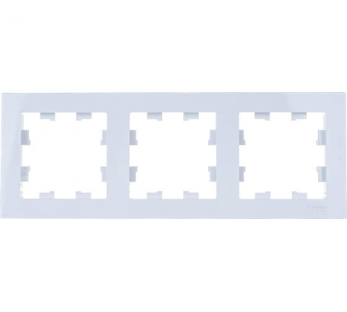 Рамка трехпостовая ATLASDESIGN универсальная белый ATN000103 Изображение Рамка трехпостовая ATLASDESIGN универсальная белый ATN000103