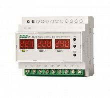 Переключатель фаз автоматический PF-451-1 (2 режима работы: с или без приоритетной фазы. Порог переключения: нижний 140-210В; верхний 240-300В; 3х63А монтаж на DIN-рейке) F&F EA04.005.005  Изображение Переключатель фаз автоматический PF-451-1 (2 режима работы: с или без приоритетной фазы. Порог переключения: нижний 140-210В; верхний 240-300В; 3х63А монтаж на DIN-рейке) F&F EA04.005.005